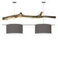 houten hanglamp warm grey
