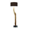 houten vloerlamp zwart