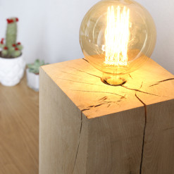 houten lamp stoer